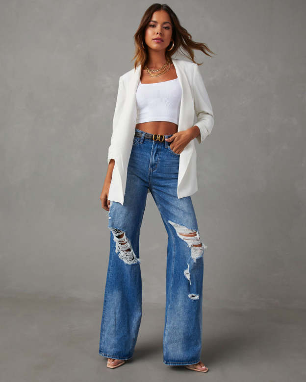 Uptown Girl Pocketed Blazer-Matylis