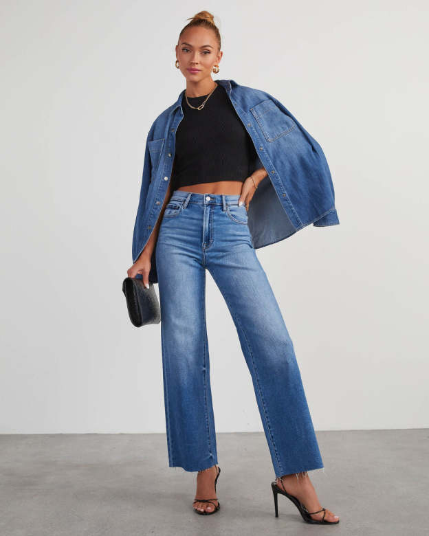 Matylis Icon High Rise Straight Jeans-Matylis
