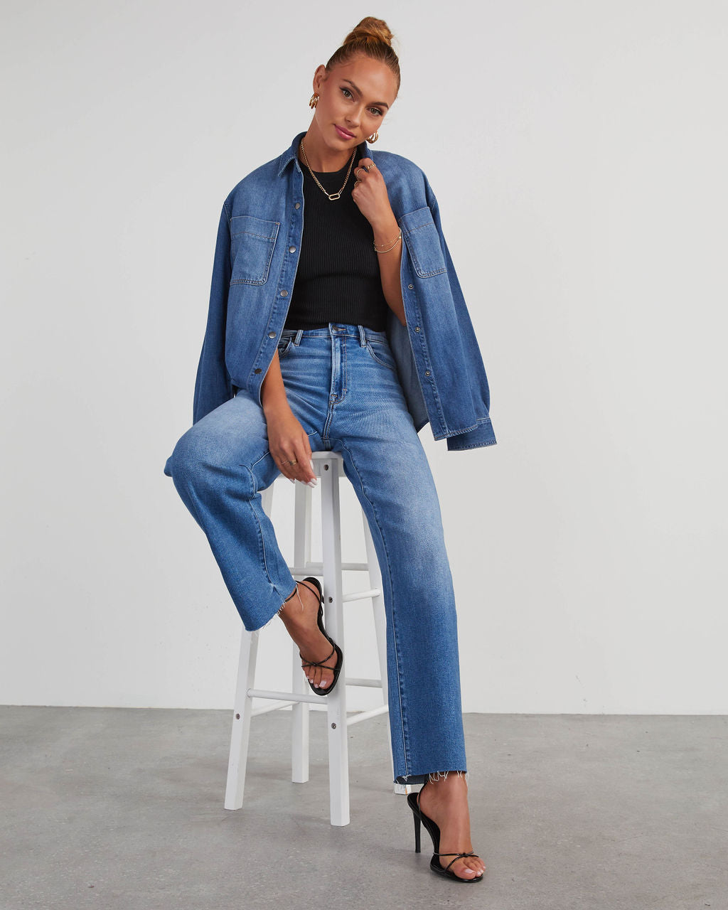 Matylis Icon High Rise Straight Jeans-Matylis
