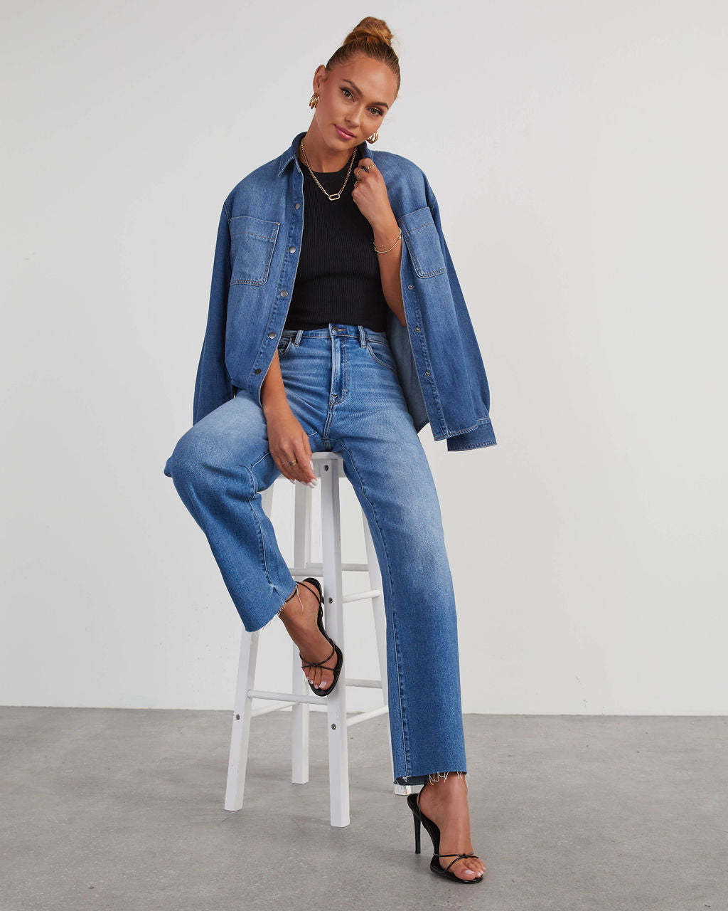 Matylis Icon High Rise Straight Jeans-Matylis