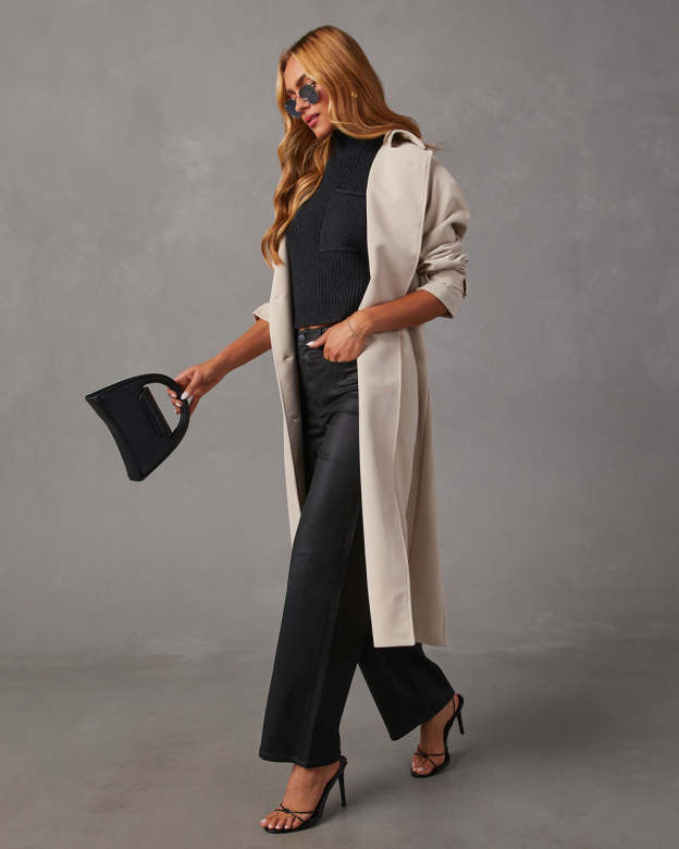 Matylis Icon Coated High Rise Straight Jeans-Matylis
