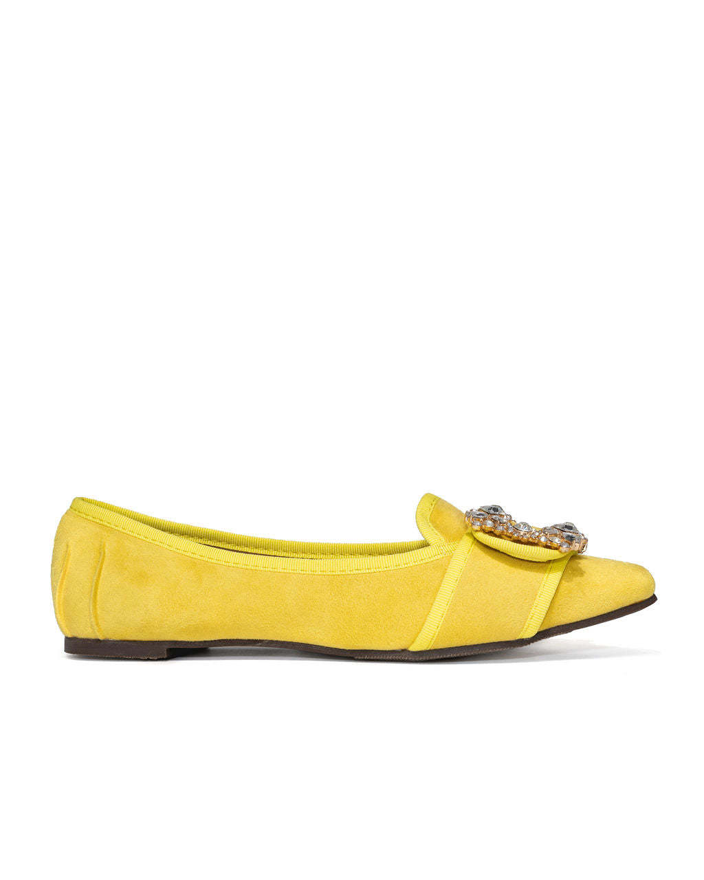 Vanderpump Embellished Faux Suede Flats-Matylis