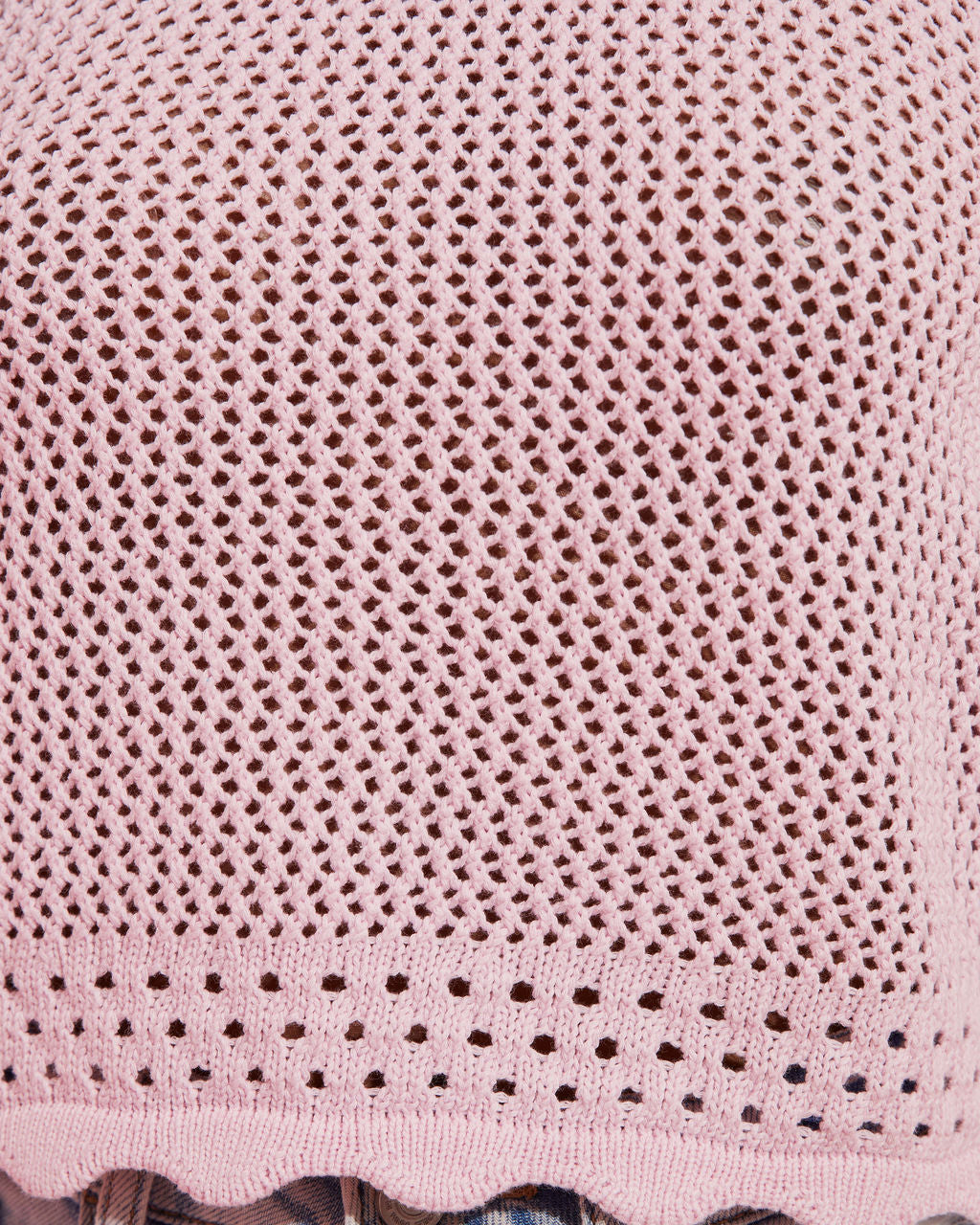 Tulare Crochet Knit Crop Tank-Matylis