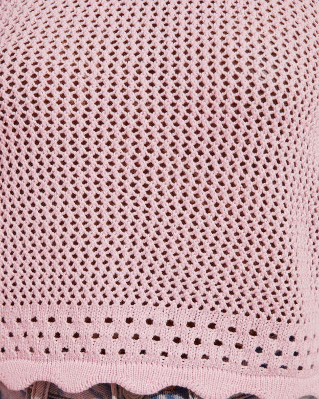 Tulare Crochet Knit Crop Tank-Matylis
