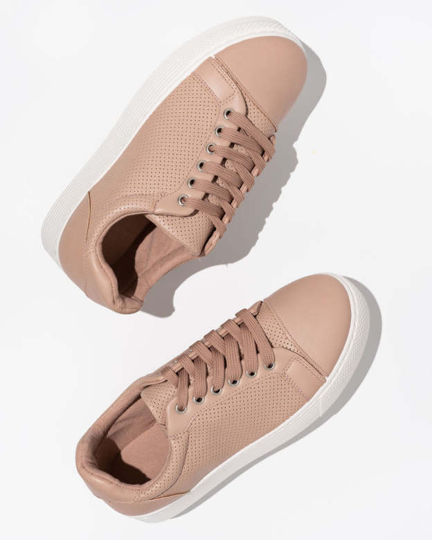 Willis Perforated Platform Sneakers-Matylis