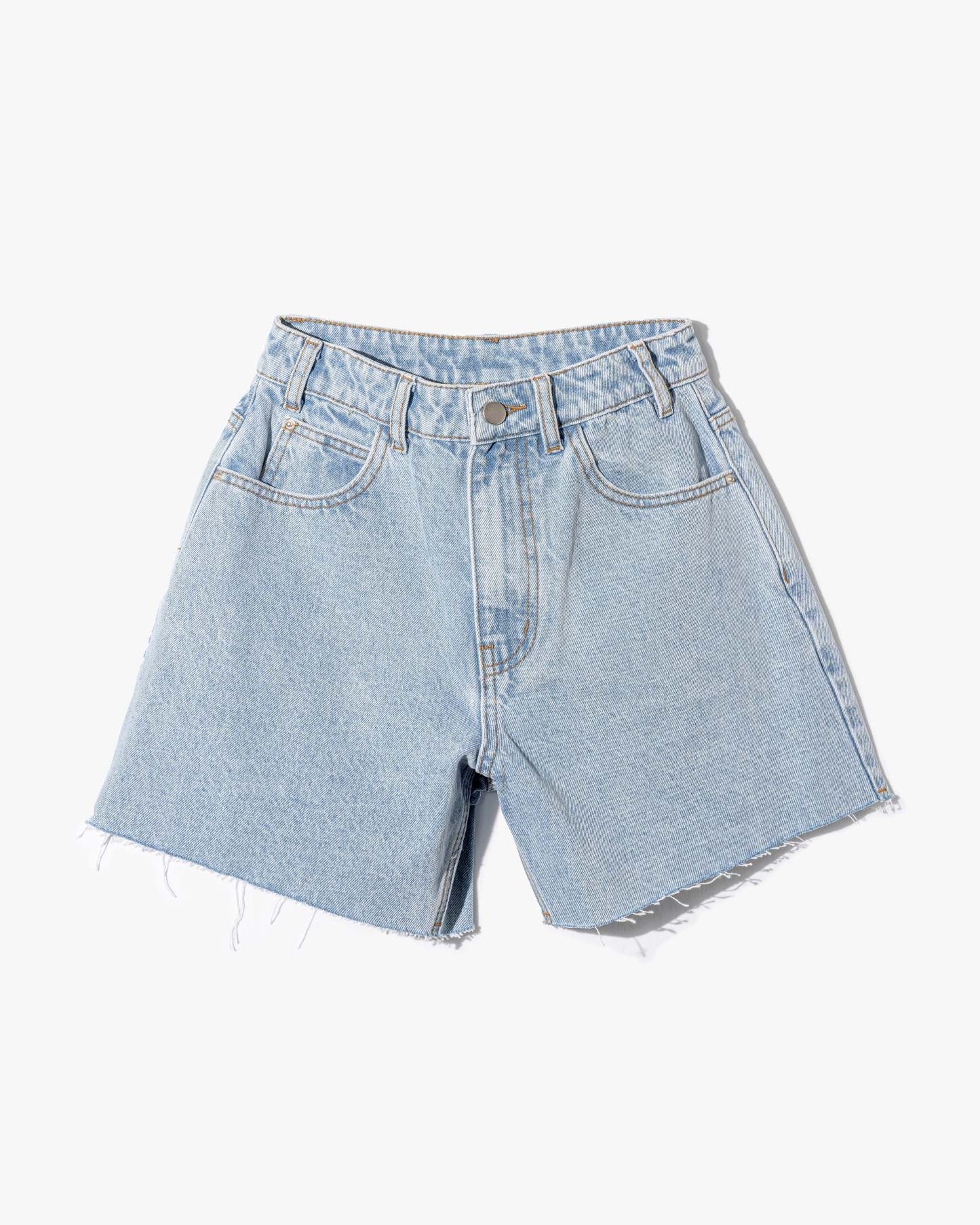 Winston High Waist Frayed Hem Shorts-Matylis