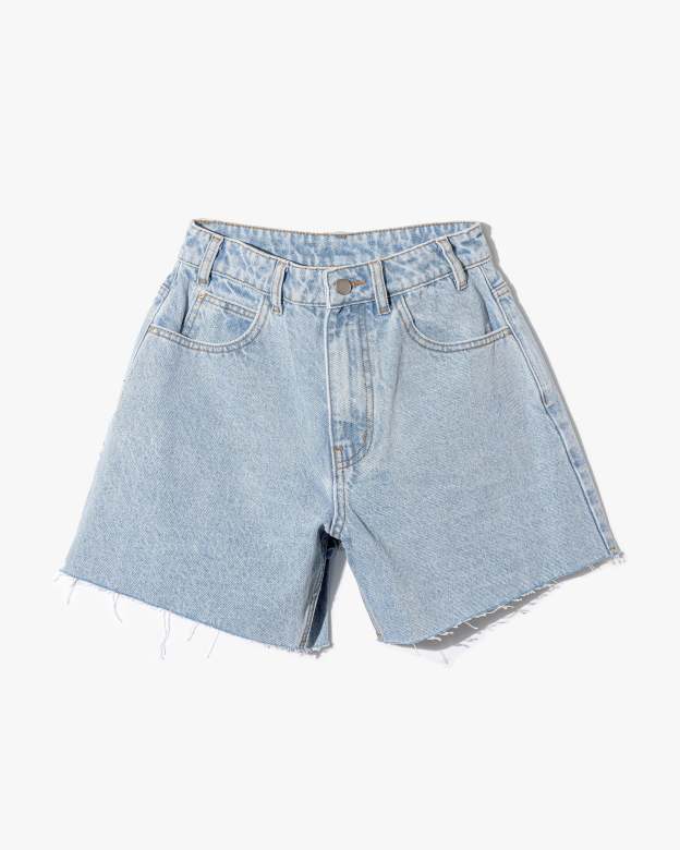 Winston High Waist Frayed Hem Shorts-Matylis