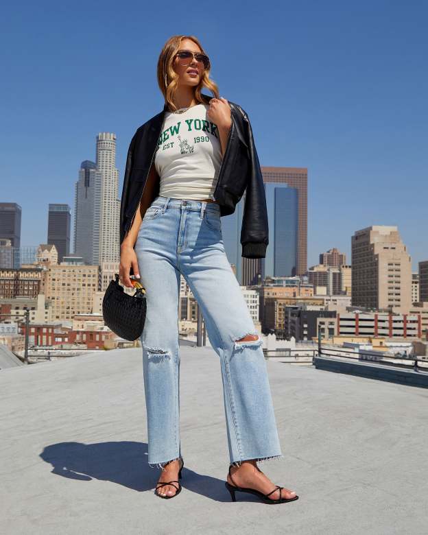 Matylis Icon High Rise Straight Jeans-Matylis