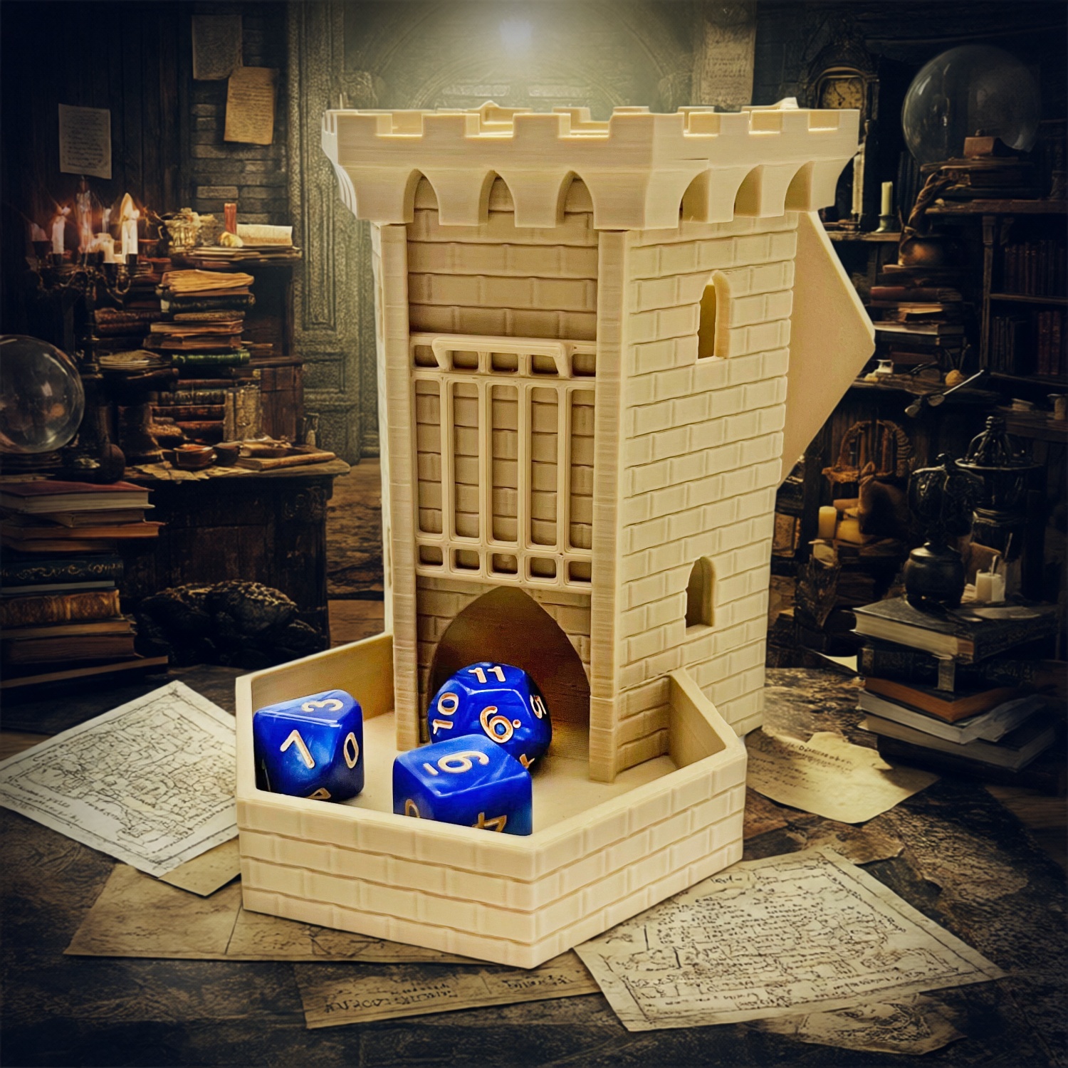 Prison Dice Tower, suitable for TRPG (Random Color)