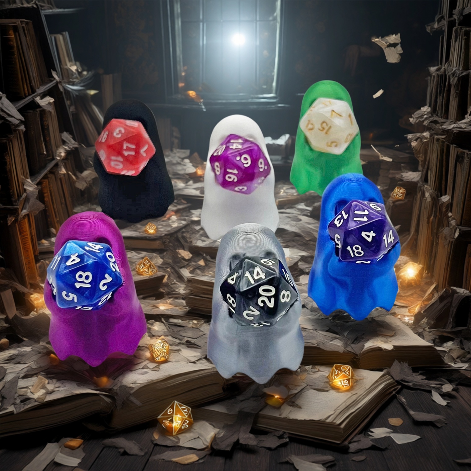 Dungeons&Dragons DND board game Ghost C model ornament (Random Color)