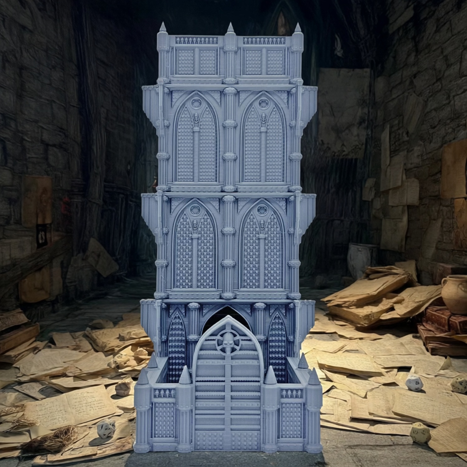 DND Cathedral Model Dice Tower Storage Ornament