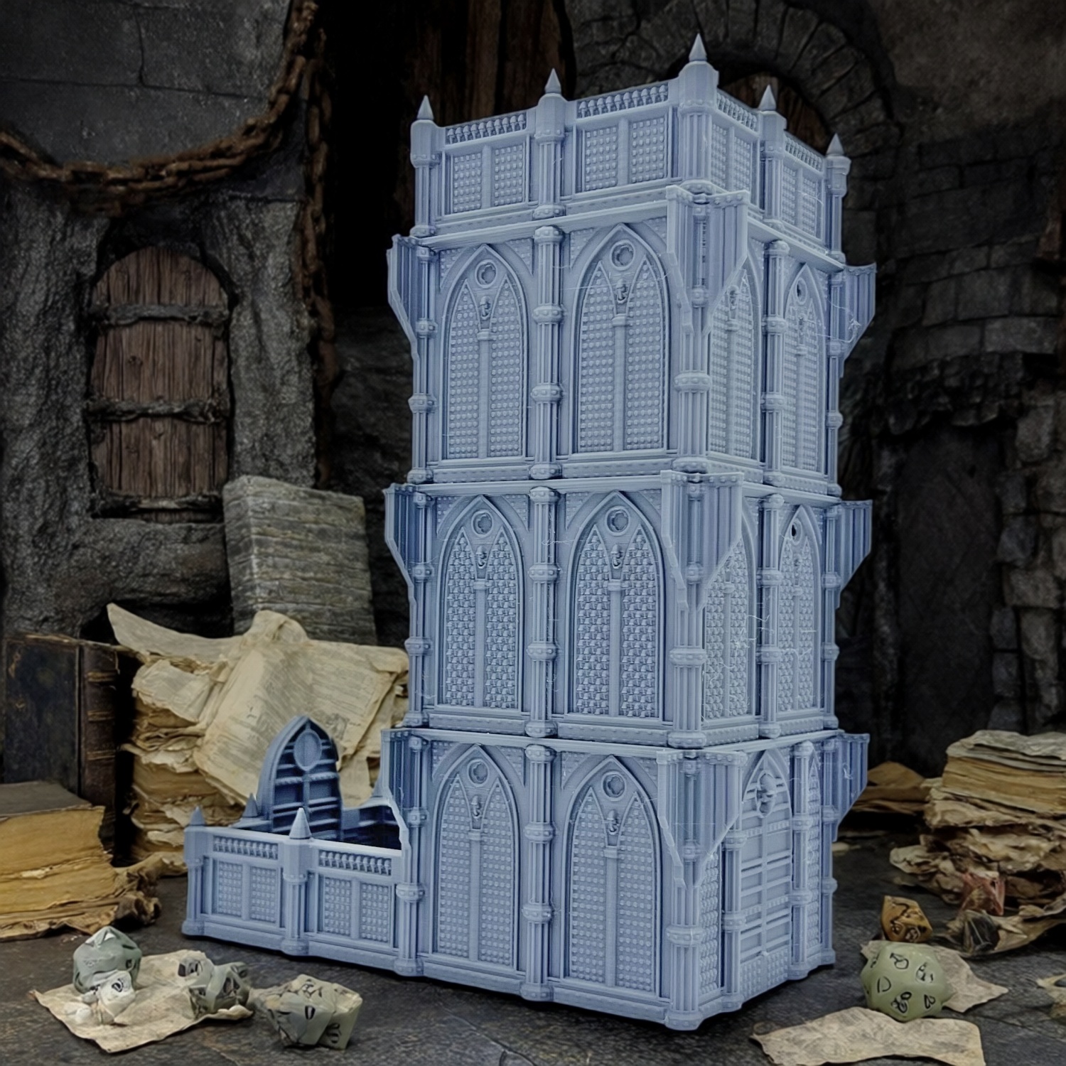 DND Cathedral Model Dice Tower Storage Ornament