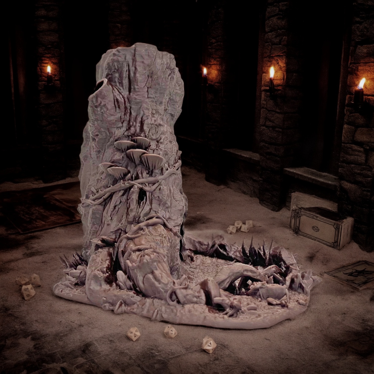 Dice Tower Dragon and Dungeon Magic Tree Trunk (Random Color)