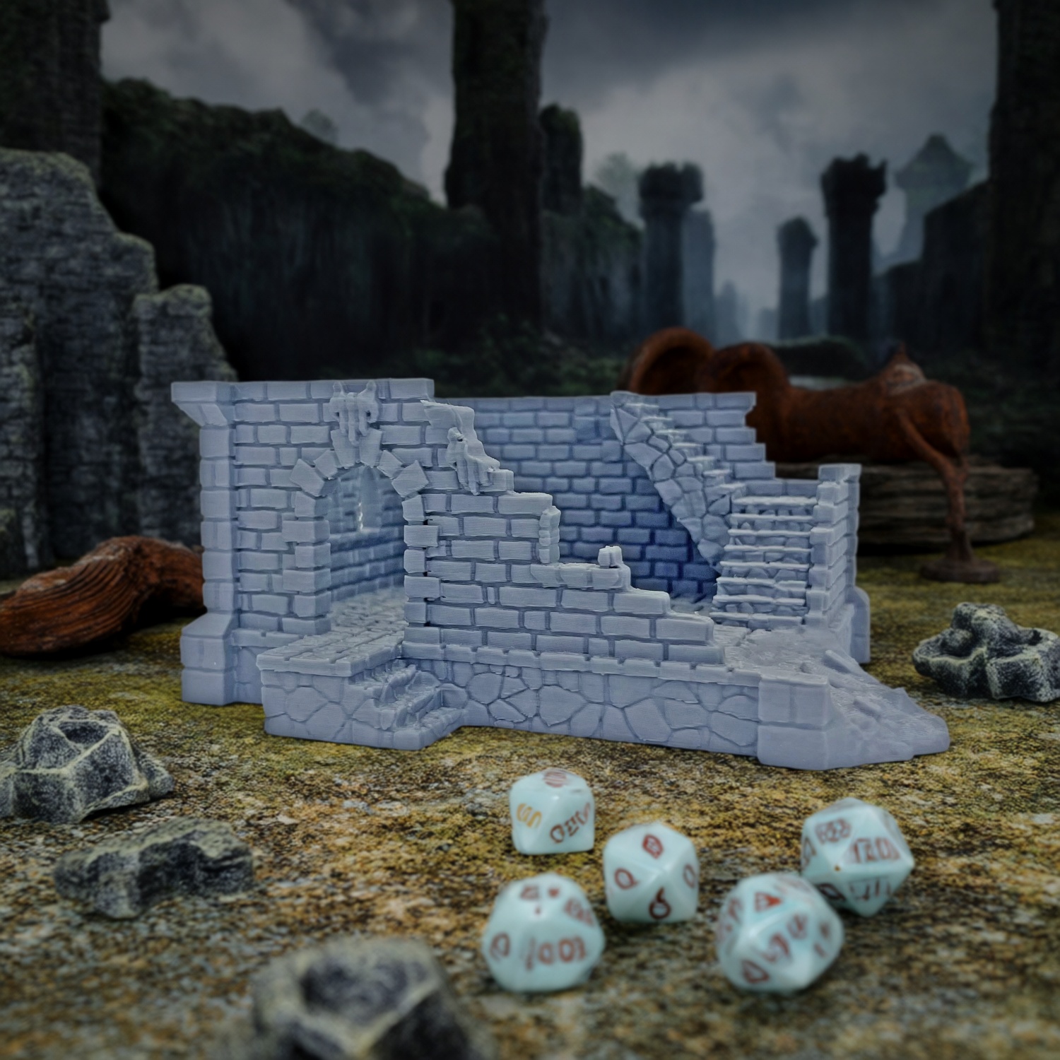 Dungeons&Dragons DND Board Game Terrain Model Ruins A