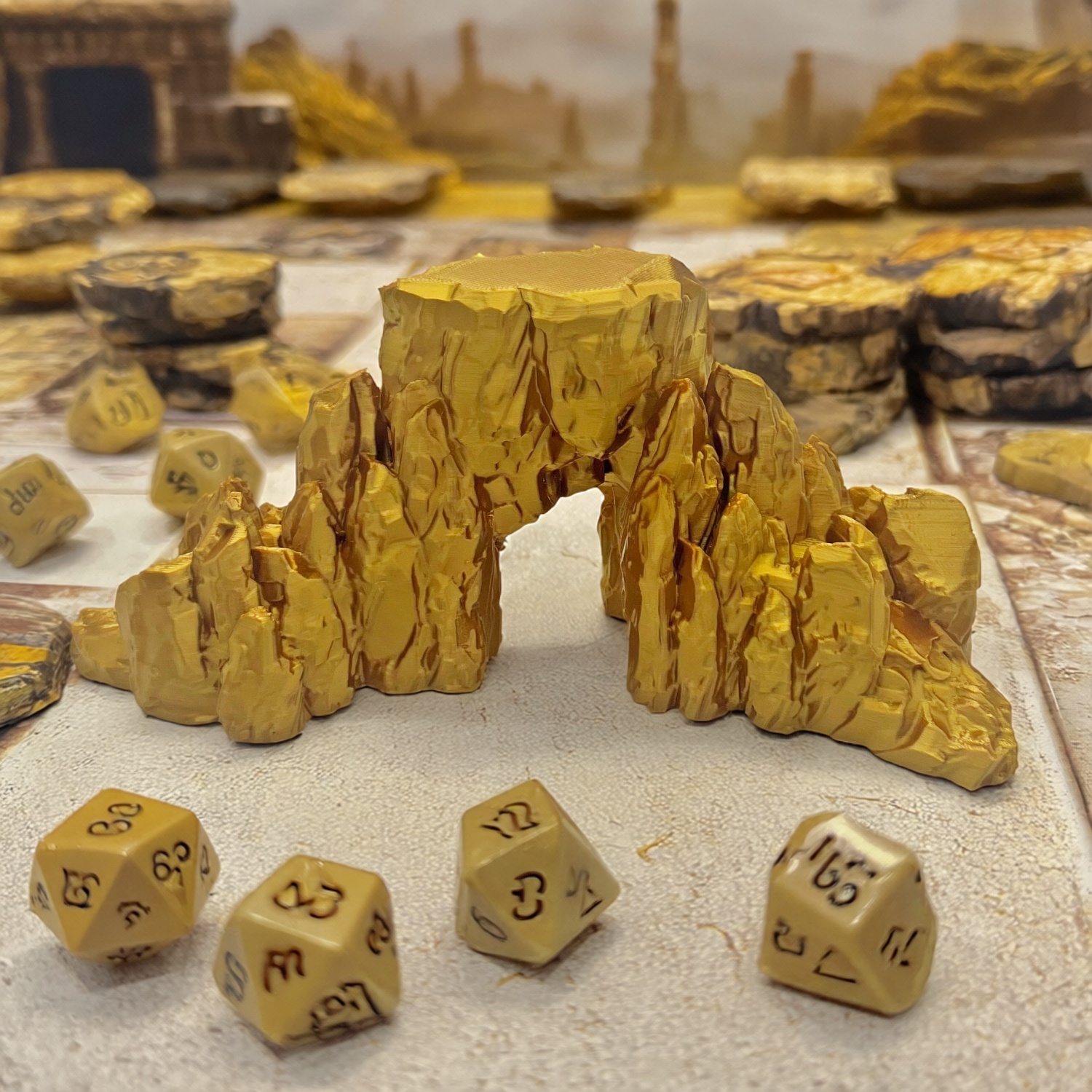 DND board game Dragon and Dungeon props surroundings