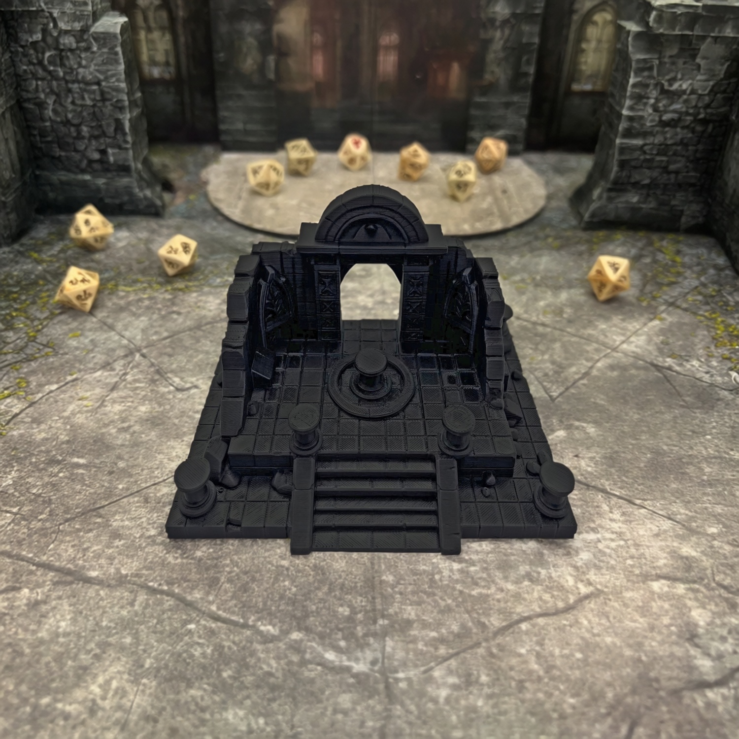 Dragon and Dungeon Ancient Temple Ruins Topography