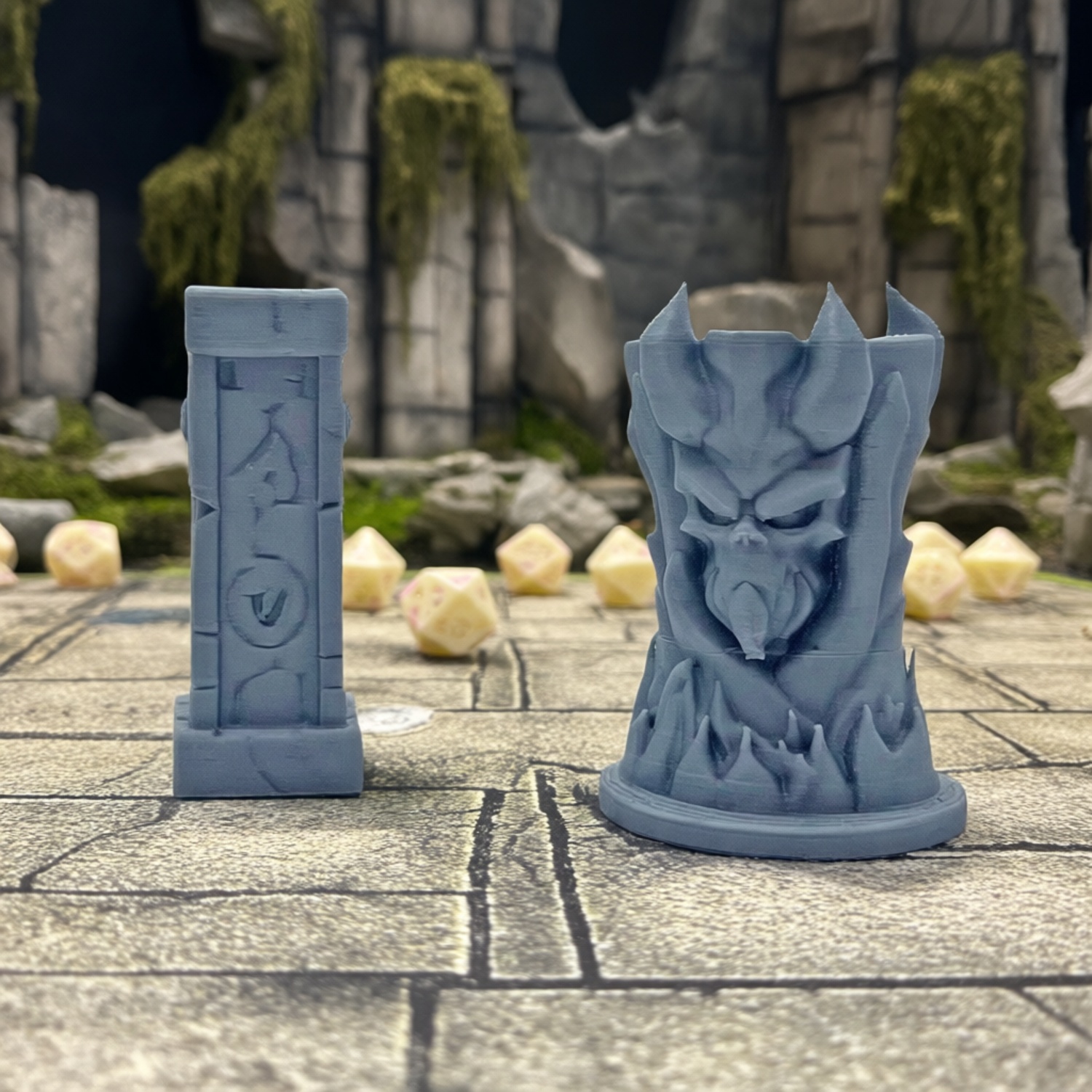 DND board game dungeon totem pole terrain