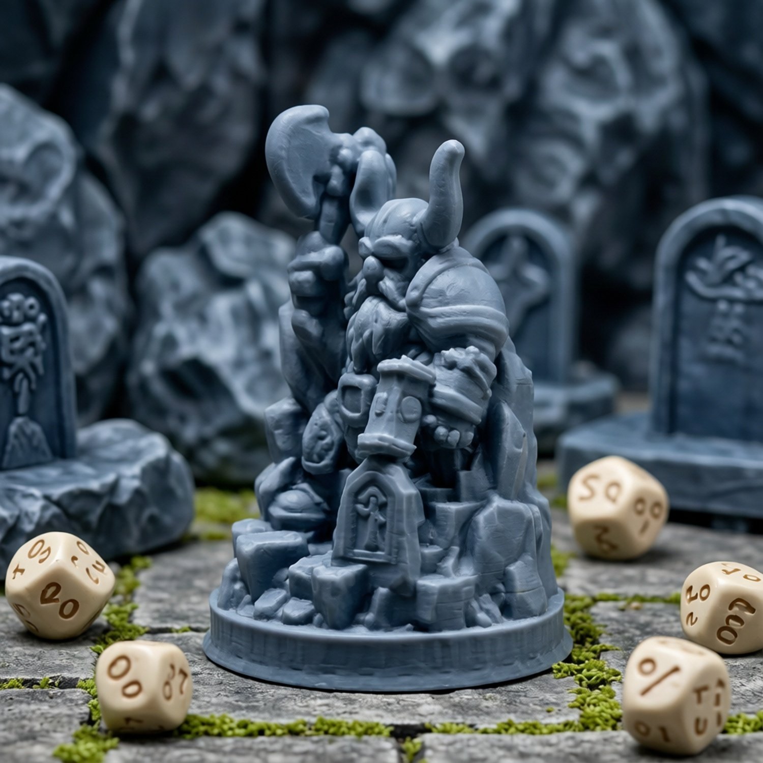 Dungeons & Dragons D&D Dwarf Soldier 1 Miniature Game Model Figurine