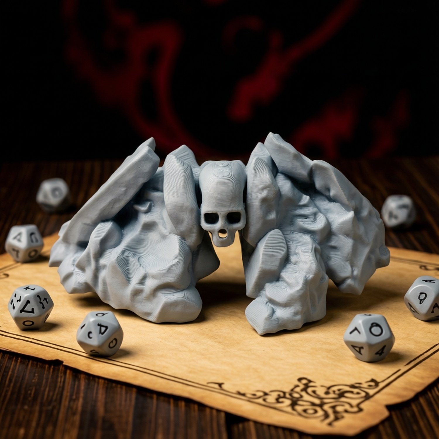 Dungeons&Dragons DND board game terrain skeleton cave entrance