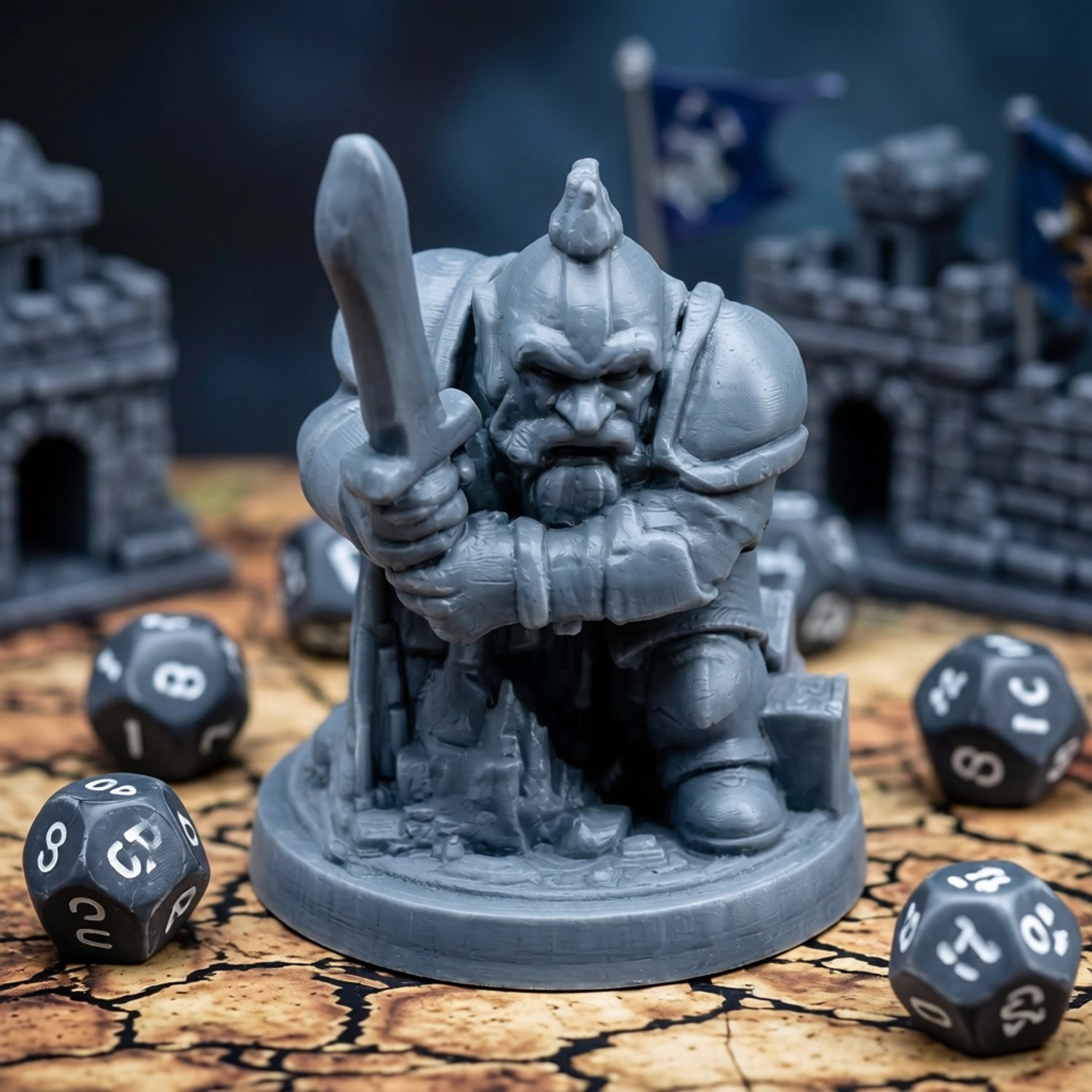 Dungeons&Dragons DND tabletop game Dwarf Soldier 10 model ornament