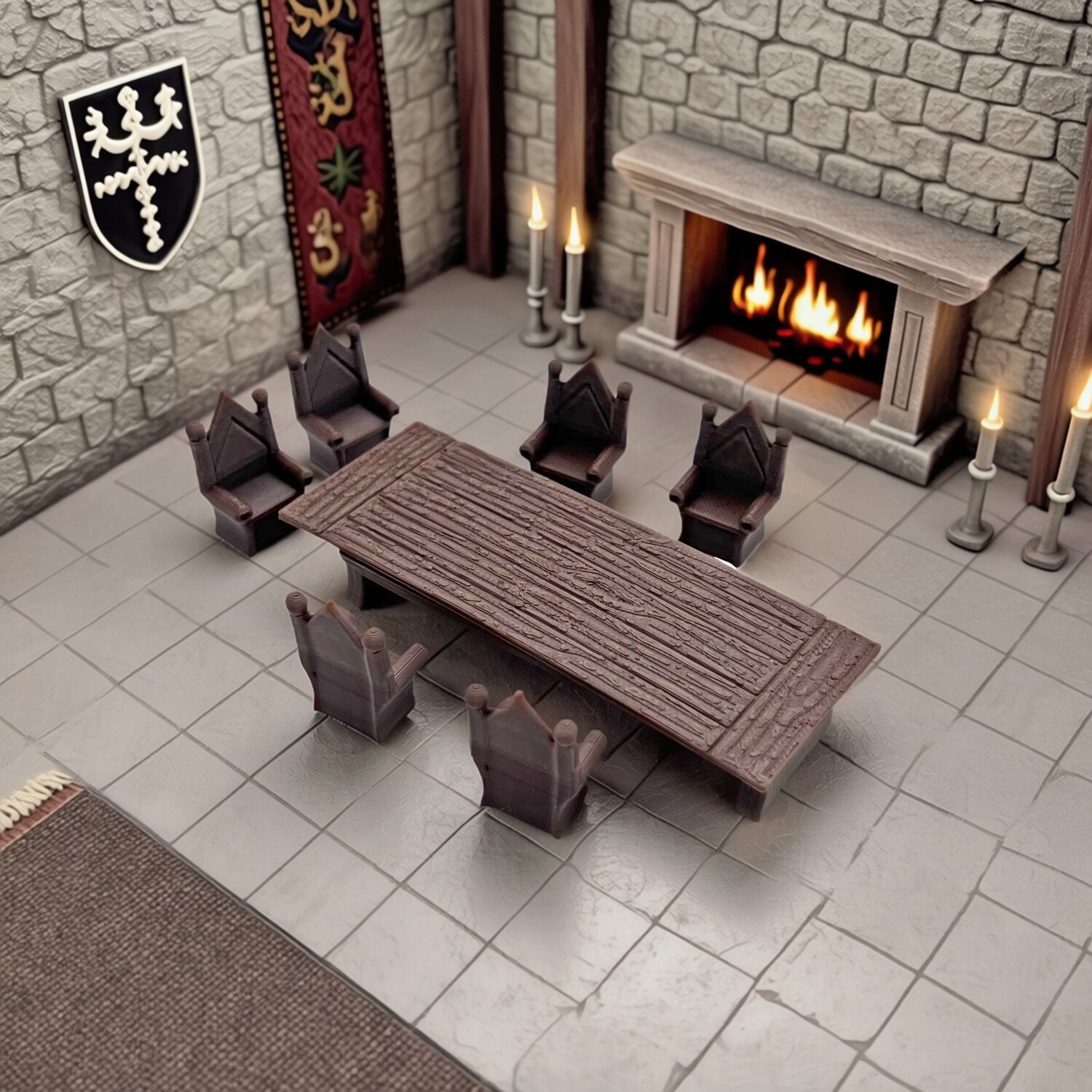 Terrain - Medieval retro conference tables and chairs