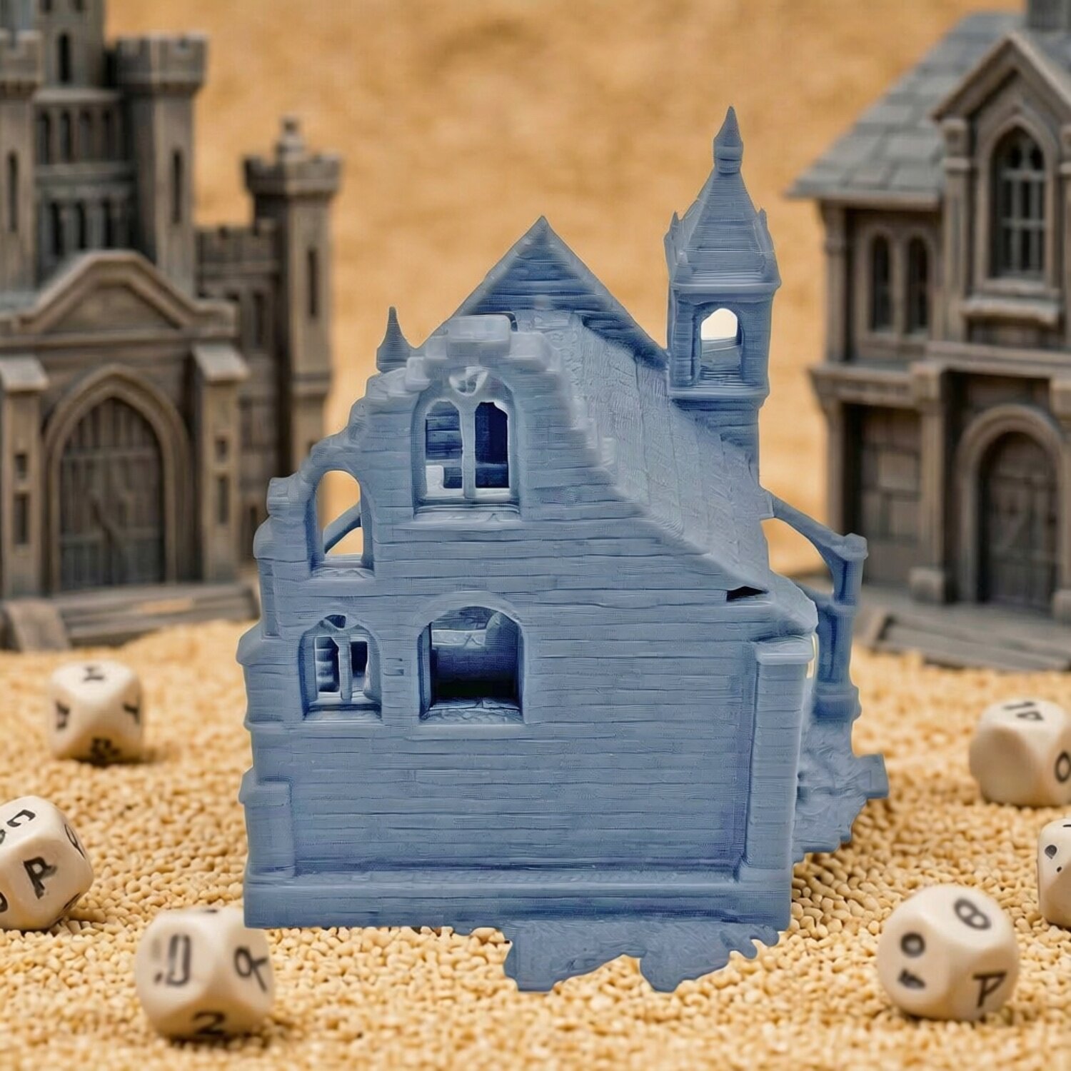 Terrain - Gothic Ruined Church Model