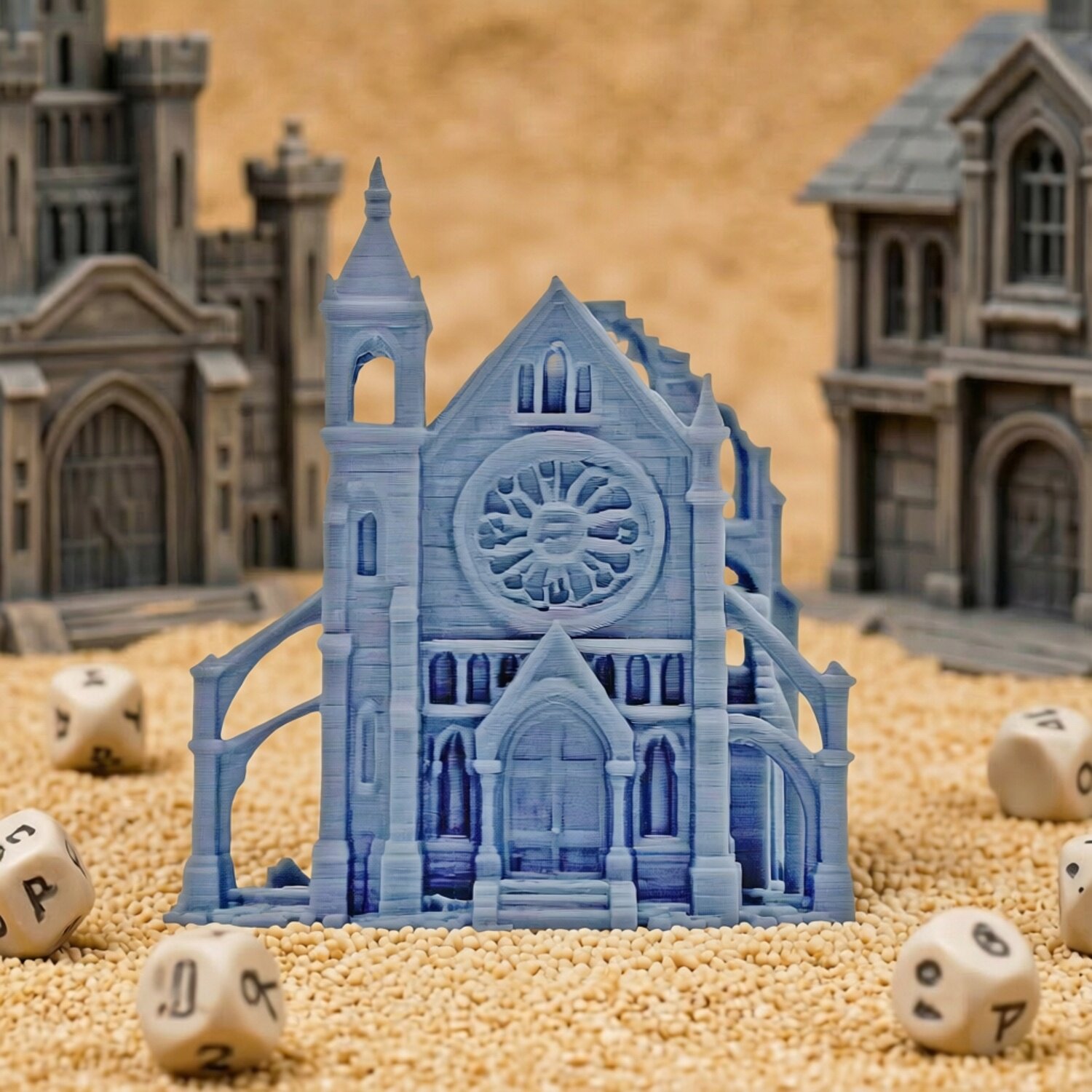 Terrain - Gothic Ruined Church Model