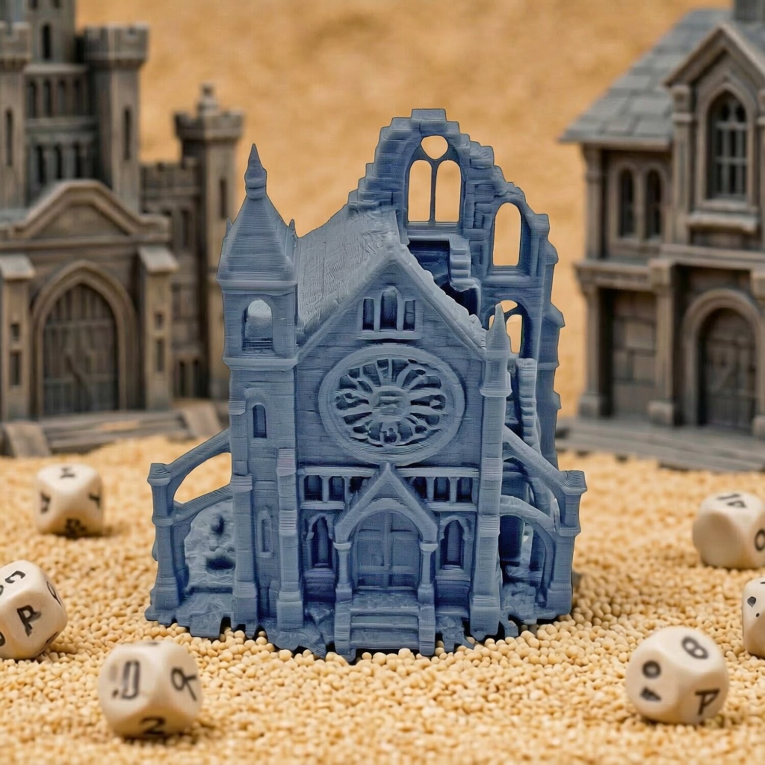 Terrain - Gothic Ruined Church Model