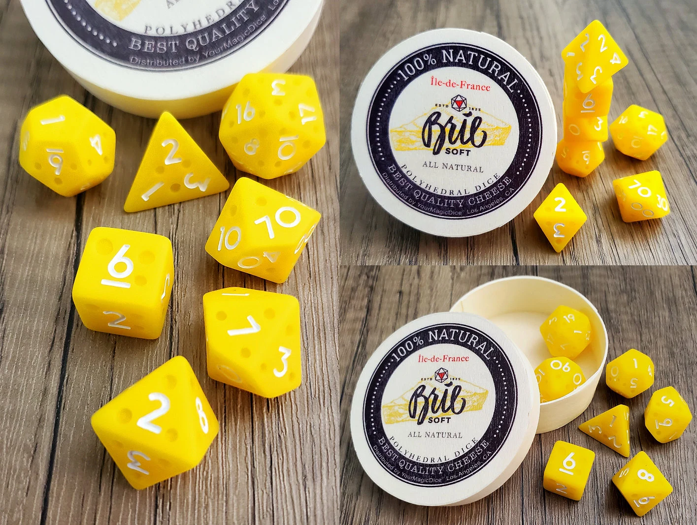 Cheese Themed Dice Set | D&D Dice | DND