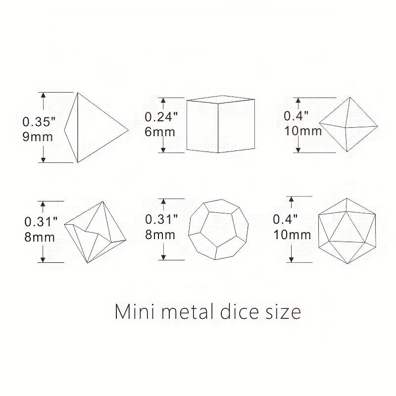 FREE Today: Metal Mini Archaized Board Game Dice Set (Give away a Mystery Monster D&D RPG Figures Miniatures)