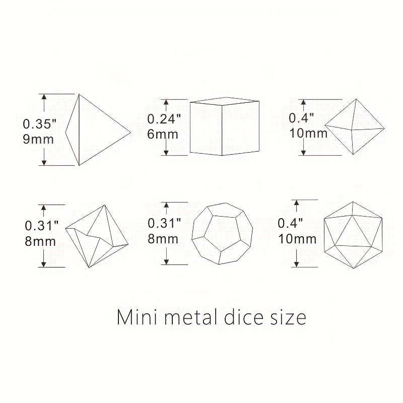 FREE Today: Metal Mini Archaized Board Game Dice Set (Give away a Mystery Monster D&D RPG Figures Miniatures)
