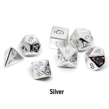FREE Today: Electroplate DND Dice Set (Give away a Mystery Monster D&D RPG Figures Miniatures)
