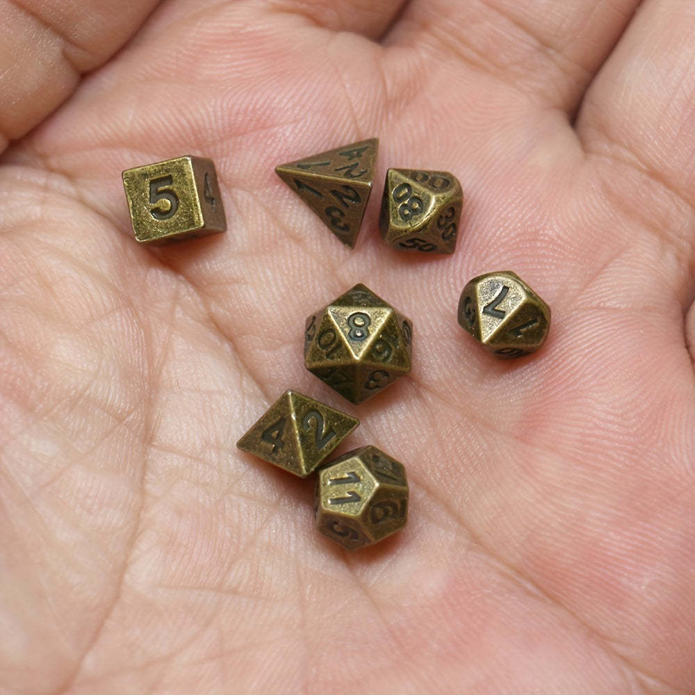 FREE Today: Metal Mini Archaized Board Game Dice Set (Give away a Mystery Monster D&D RPG Figures Miniatures)