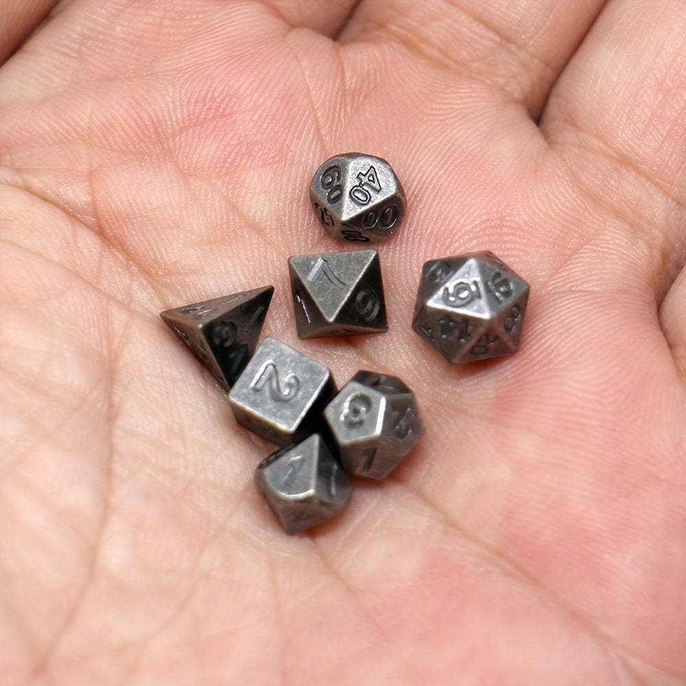 FREE Today: Metal Mini Archaized Board Game Dice Set (Give away a Mystery Monster D&D RPG Figures Miniatures)