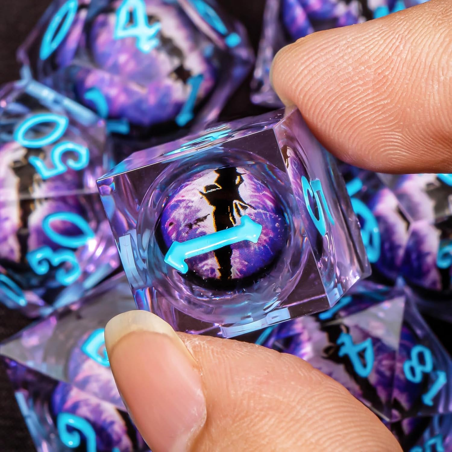 Dragon Purple Eye Dice Set
