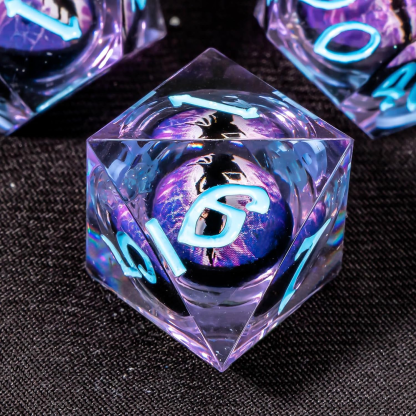 Dragon Purple Eye Dice Set