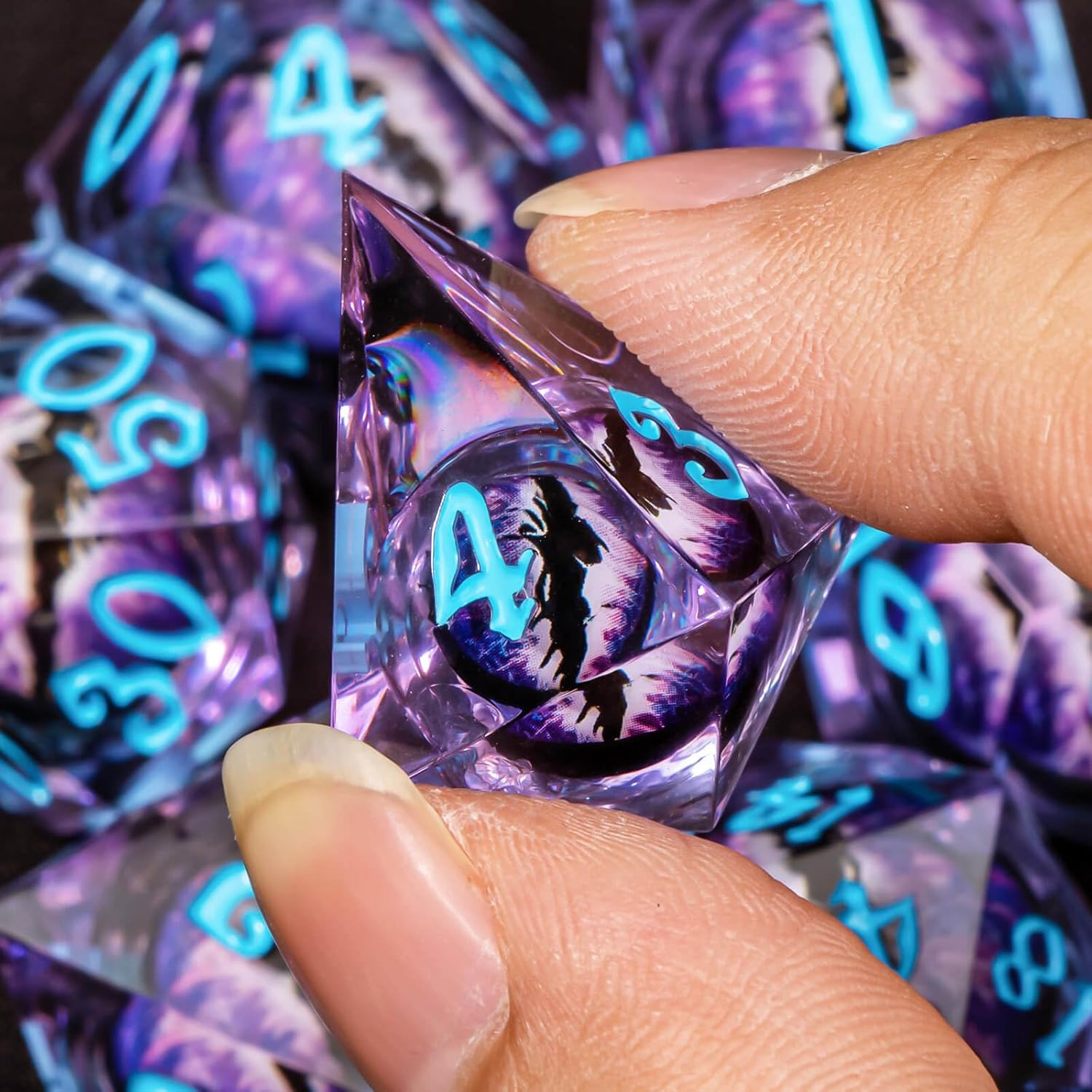 Dragon Purple Eye Dice Set