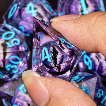 Dragon Purple Eye Dice Set