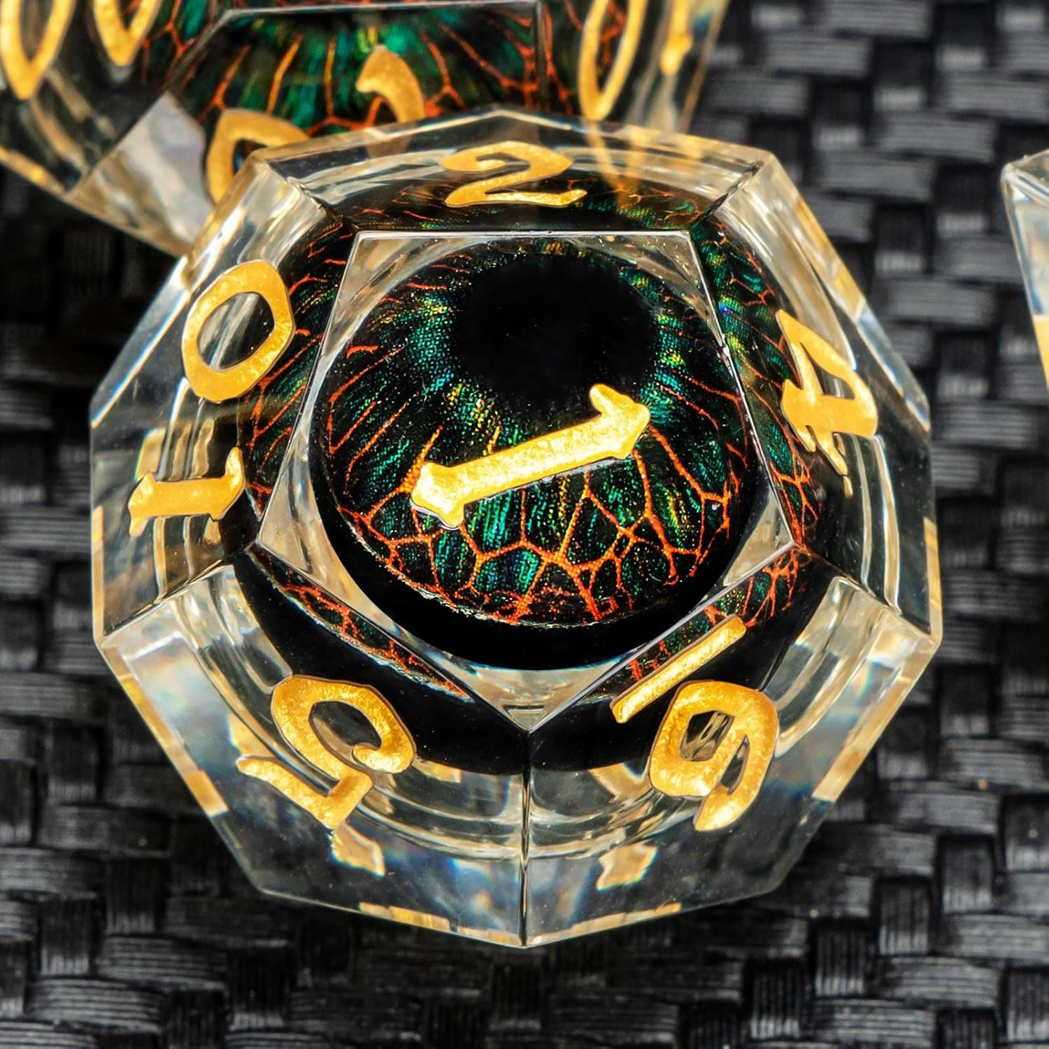 Dragon Eyeball  DND Sharp Resin Liquid  Dice Set