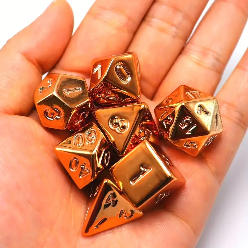 Plated Golden For DND Dice Set