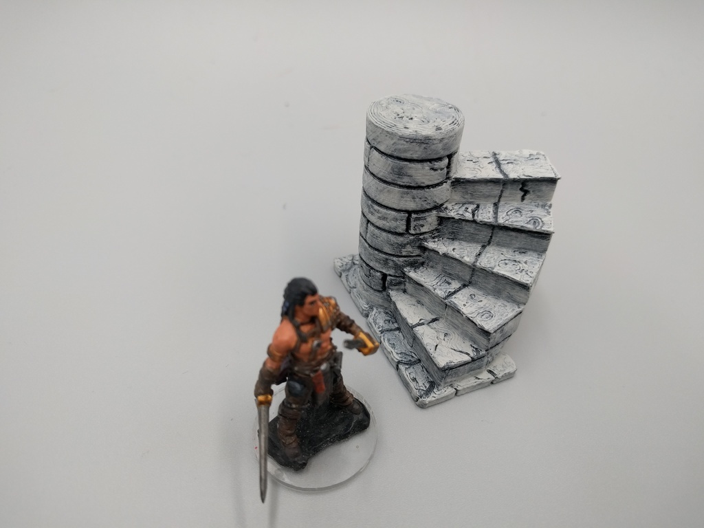 Crypt stairs - 28mm gaming