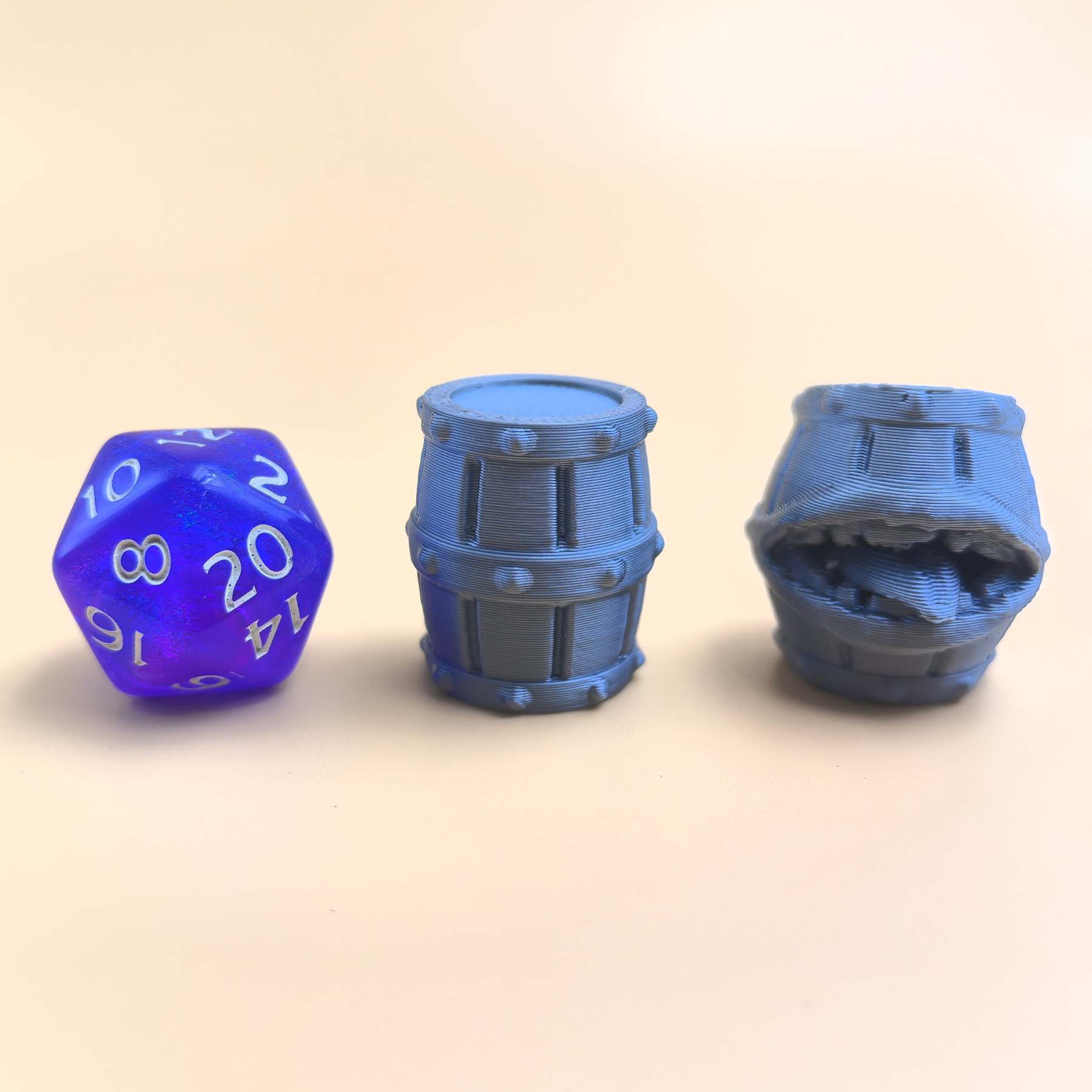 Barrell and mimic dungeon and dragon miniature