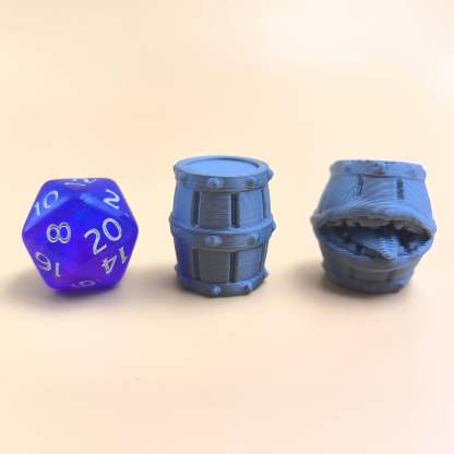 Barrell and mimic dungeon and dragon miniature