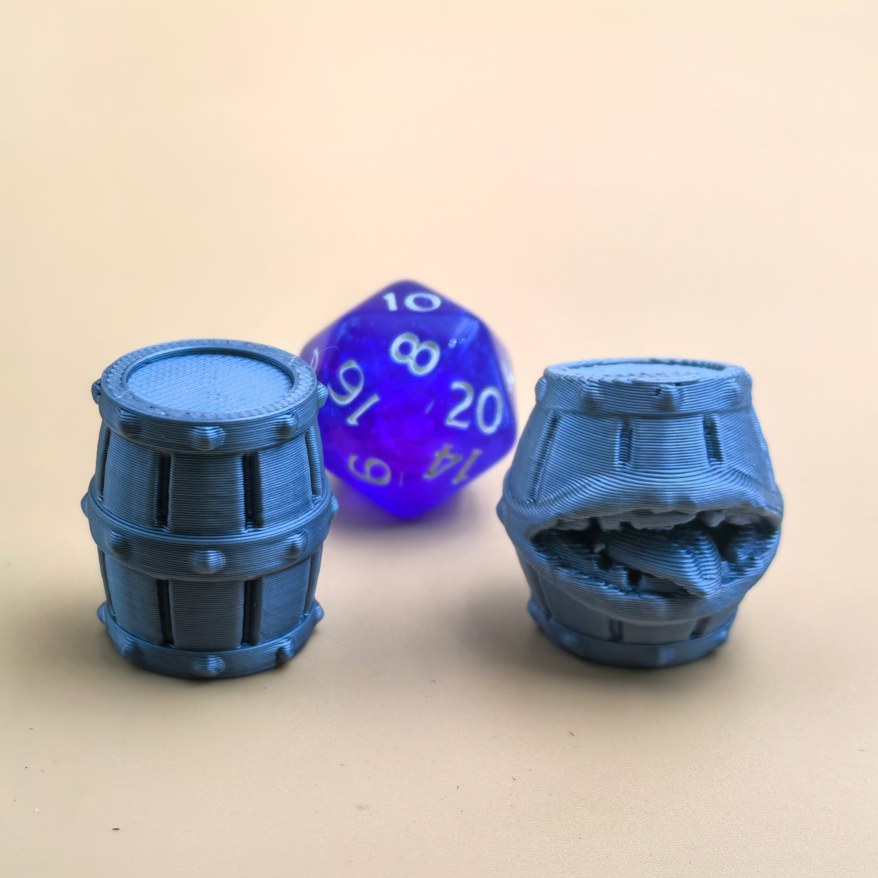 Barrell and mimic dungeon and dragon miniature