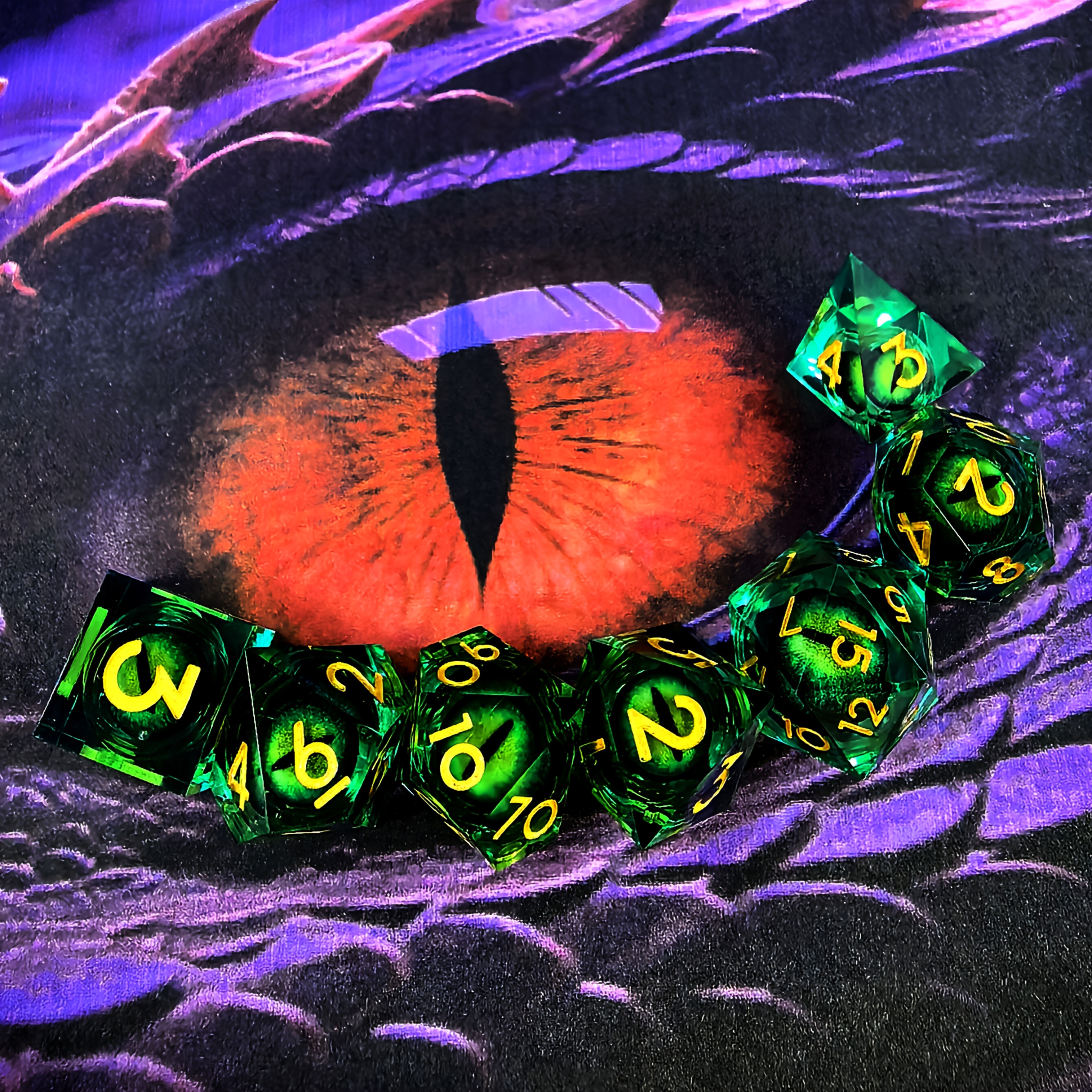 Dragon Eye DND Sharp Resin Liquid Dice