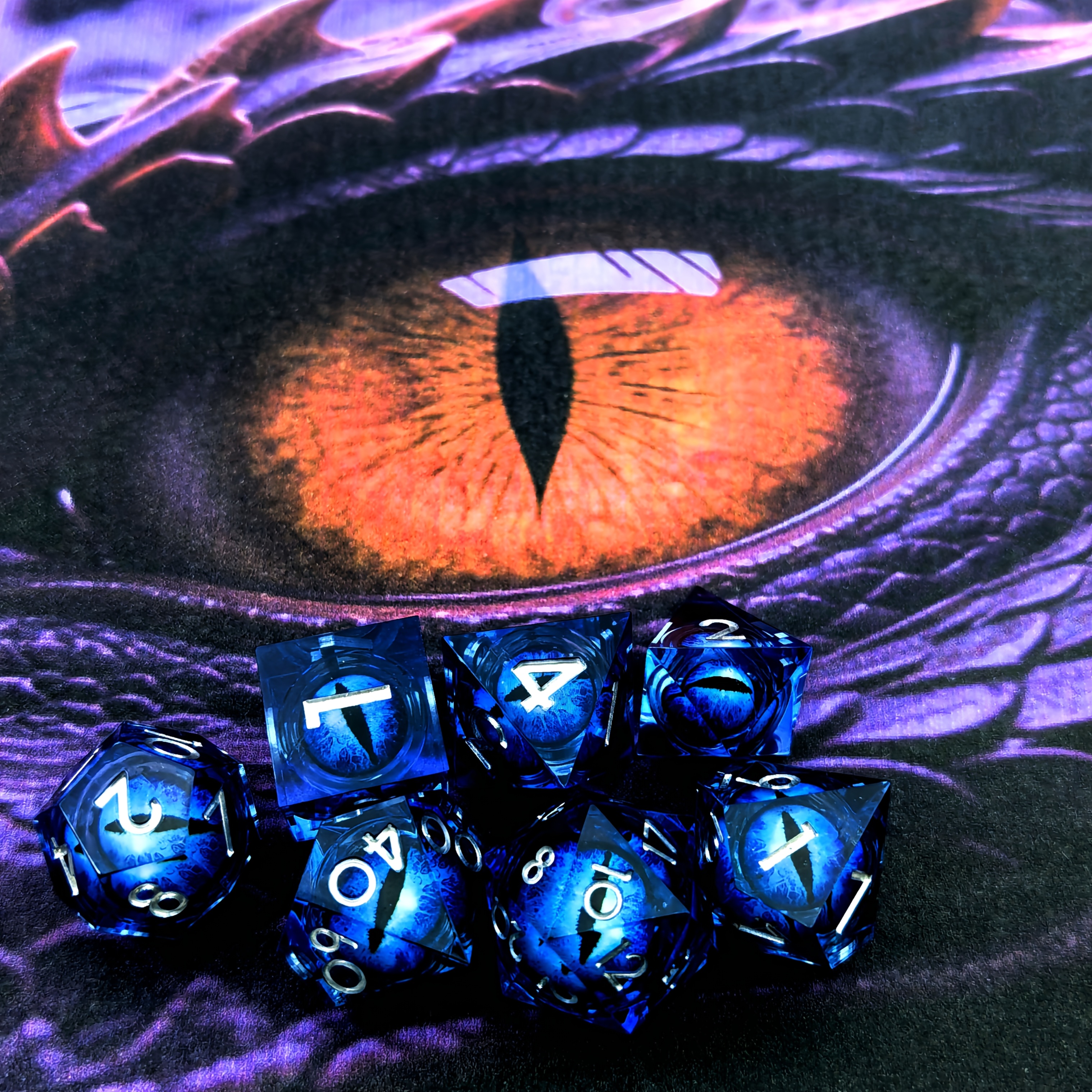 Dragon Eye DND Sharp Resin Liquid Dice
