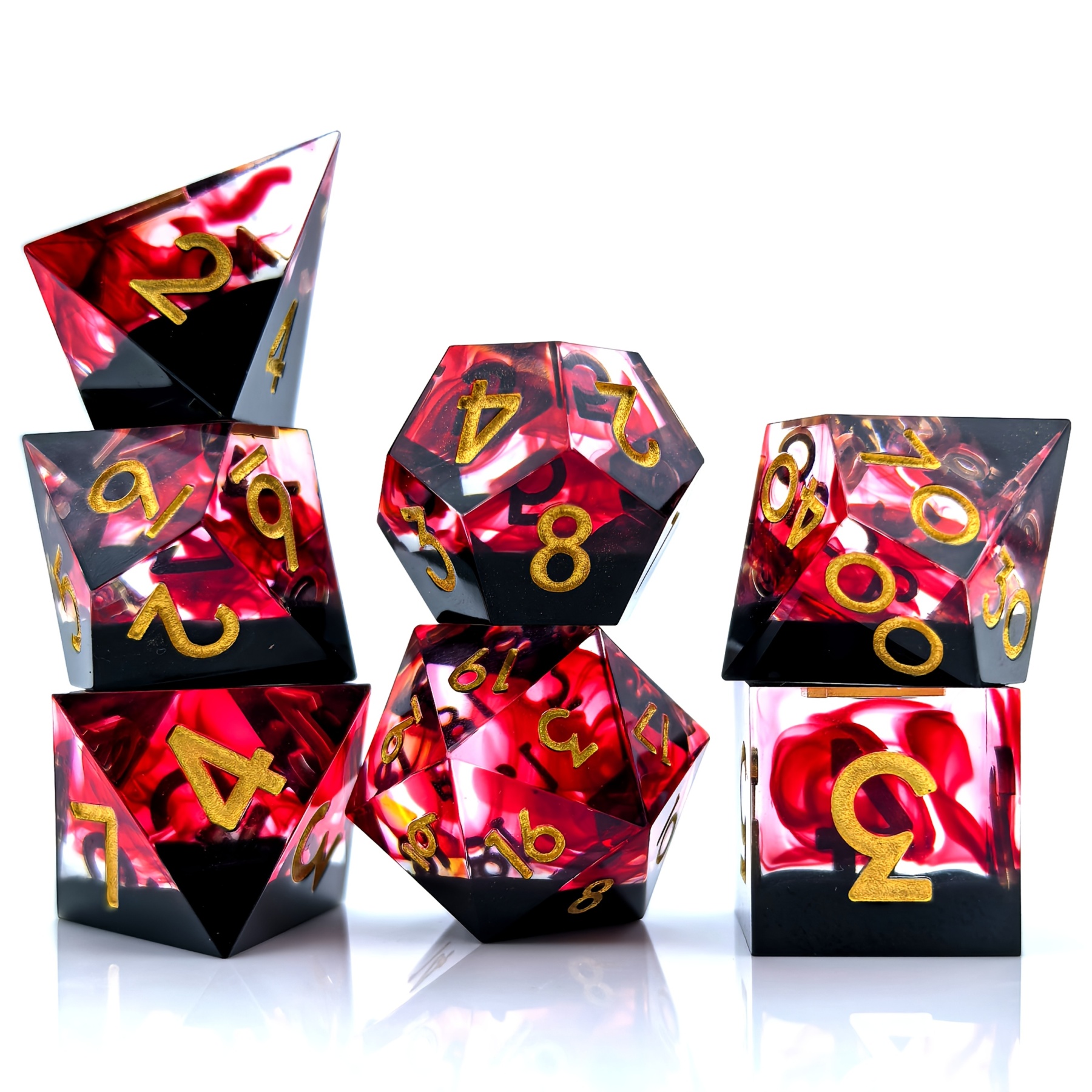 Universe Galaxy Resin Dice Set * Sharp Edge