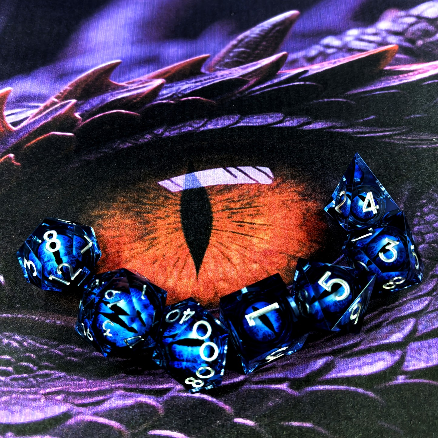 Dragon Eye DND Sharp Resin Liquid Dice