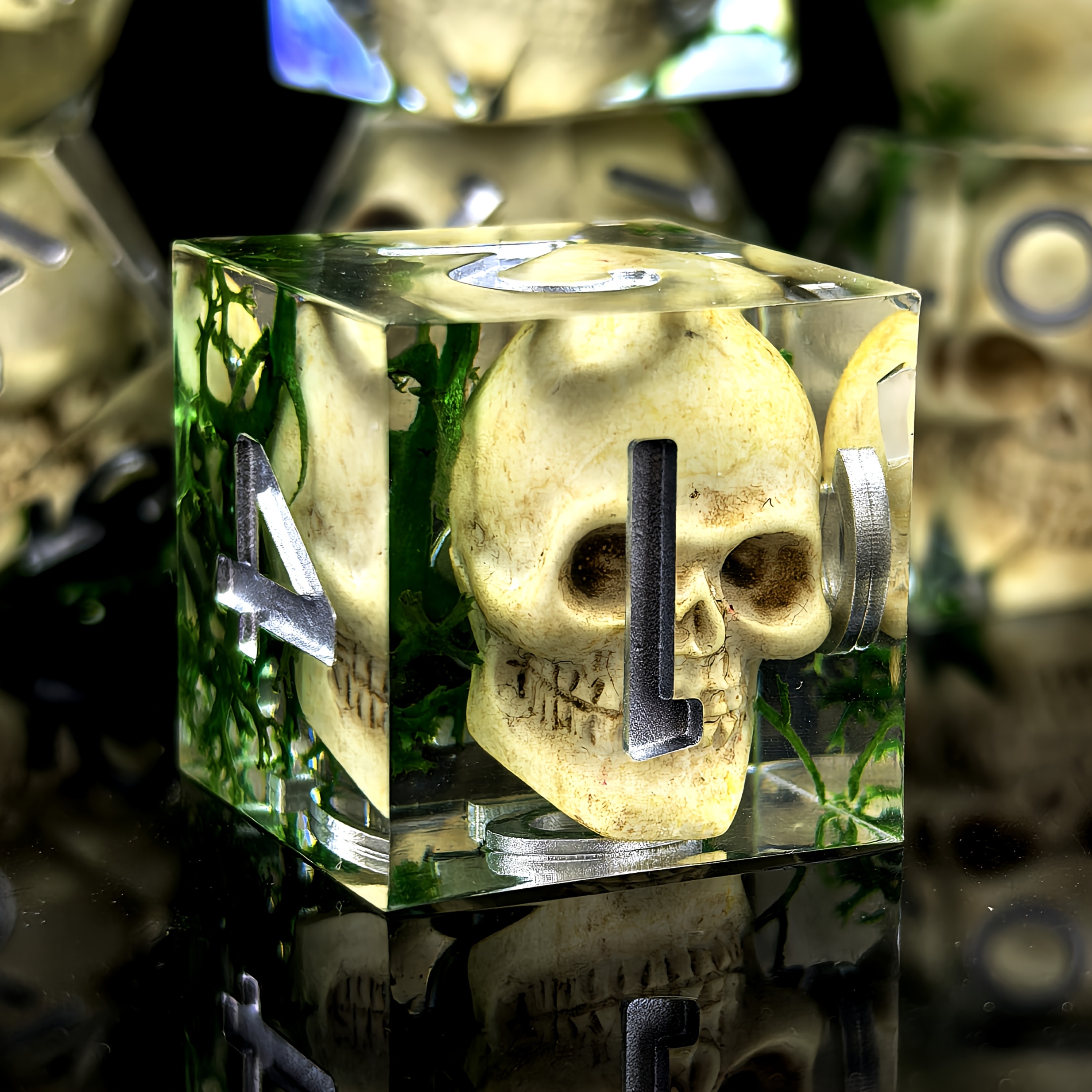 Dice set skull Sharp Edge