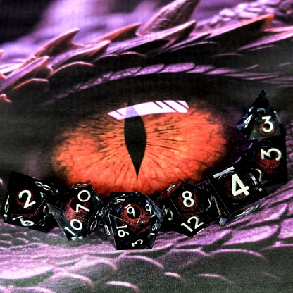 Dragon Eye DND Sharp Resin Liquid Dice